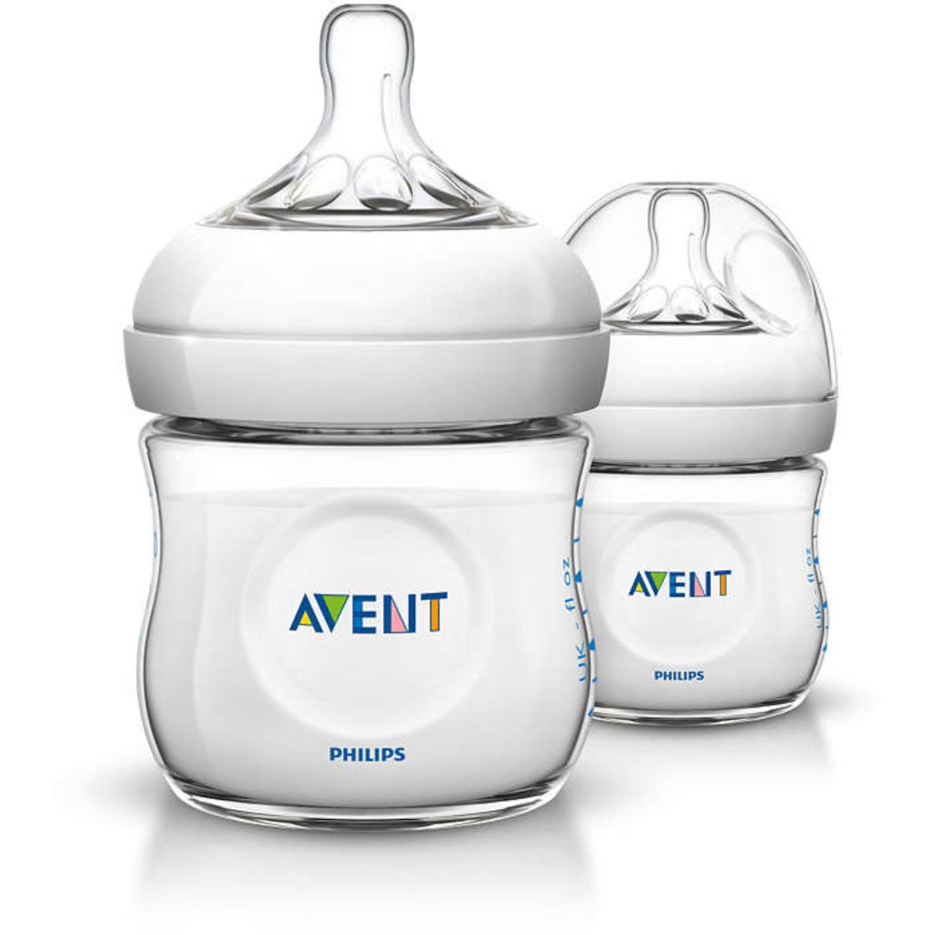 Bộ 2 bình sữa Philips Avent bằng nhựa không có BPA 125ml 690.23