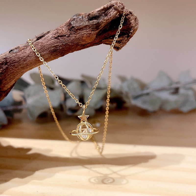 Vòng cổ Hợp Kim Mặt Nơ Đính Đá Cao Cấp Thời Trang