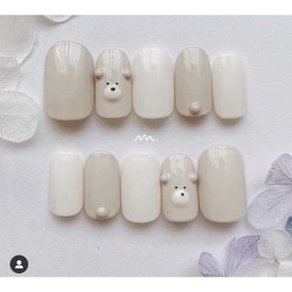 Nailbox gấu trắng siêu cute