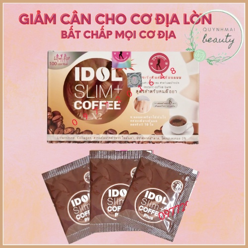 Cà Phê Giảm Cân Idol Slim Coffee -Hộp 10 Gói - Siêu Giảm - Hoàn tiền 100% Nếu Không Hiệu Quả