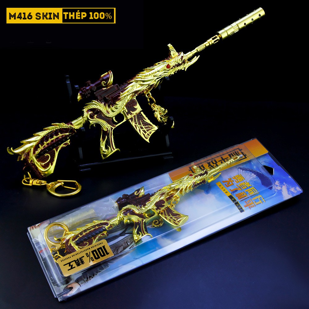 Mô Hình M416 Skin Ultimate Dragon 19cm Tặng Kèm Kệ Trưng Bày