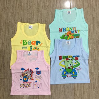 [THUN COTTON] Áo ba lỗ màu MINAS (3-24kg)