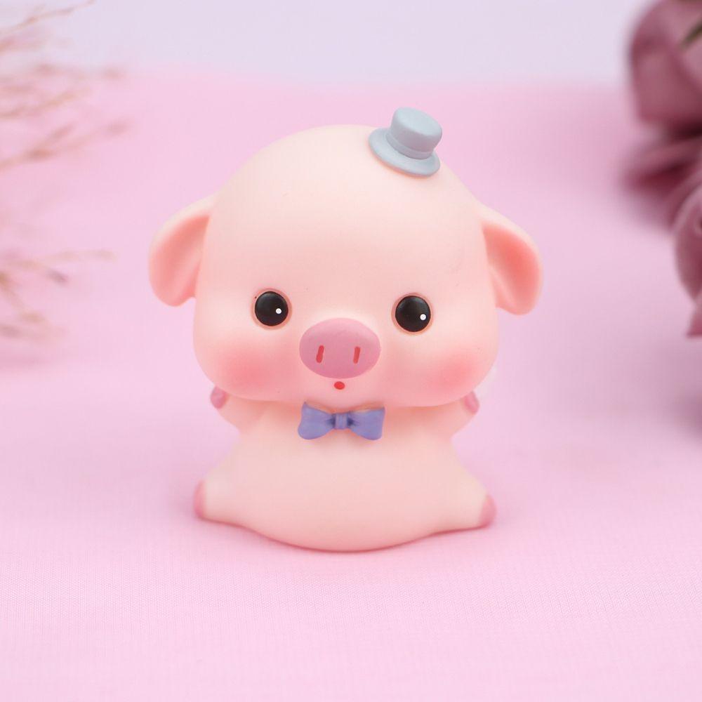 ♫DAPHNE♫ Fashion Cake Decoration Cartoon Ornament Car Interior Decoration Gift New Cute Piggy Doll