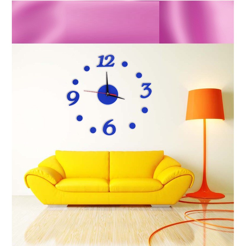 Đồng hồ treo tường DIY 360 phong cách hiện đại, cá tính - Nhiều màu.