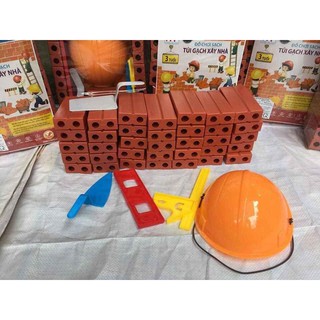 Túi đồ chơi xây dựng, xếp hình cho bé