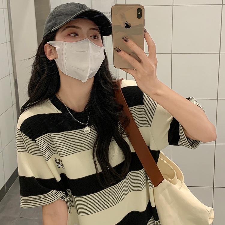 Đầm thun Perty ngắn tay xẻ tà thời trang Hàn Quốc cho nữ