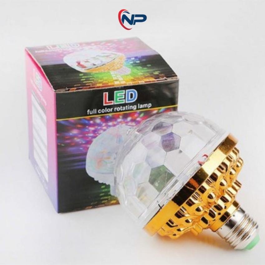 Đèn led quẩy trang trí phòng 7 màu quay 360 độ đuôi xoáy, có đuôi bóng xoáy đi kèm,dùng cho bar,vũ trường SHOPVINSEN