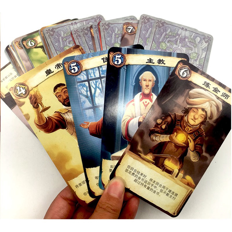 Citadels Rich City Board Game playing Cards with Dark City Expansion Chinese Edition