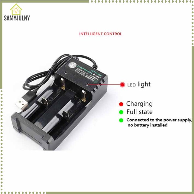 Cục Sạc Pin Li-ion 18650 18350 16340 14500 Cổng USB Famyjuny 3.7V