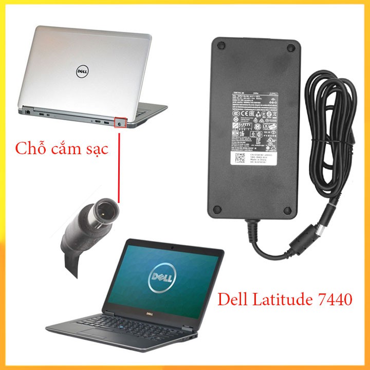 Sạc pin Dell Latitude7440 19.5v bảo hành 12 tháng