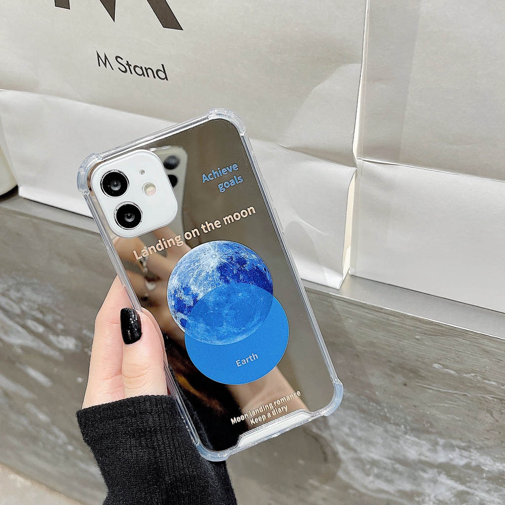 Ốp lưng iphone Ốp Điện Thoại TPU silicone Mặt Gương Thời Trang Cho iPhone 11 pro max X Xr Xs max 7 8 Plus 13 14pro pro max Dinuo case