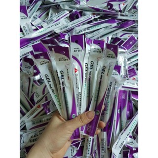 Combo 50 ruột bút cute ngòi 0.5 mực tím / mực xanh