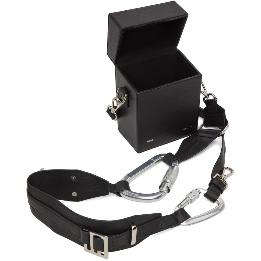 Túi hộp đeo chéo Heliot Emil leather strap bag ss21