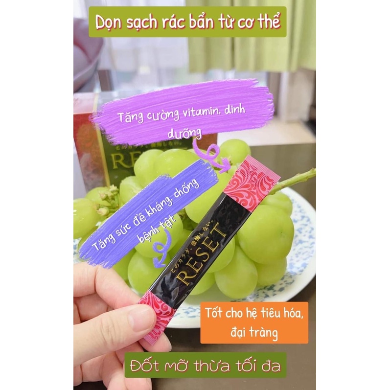 Men vi sinh RESET giảm cân thải độc Fujicosmetics thanh lọc cơ thể