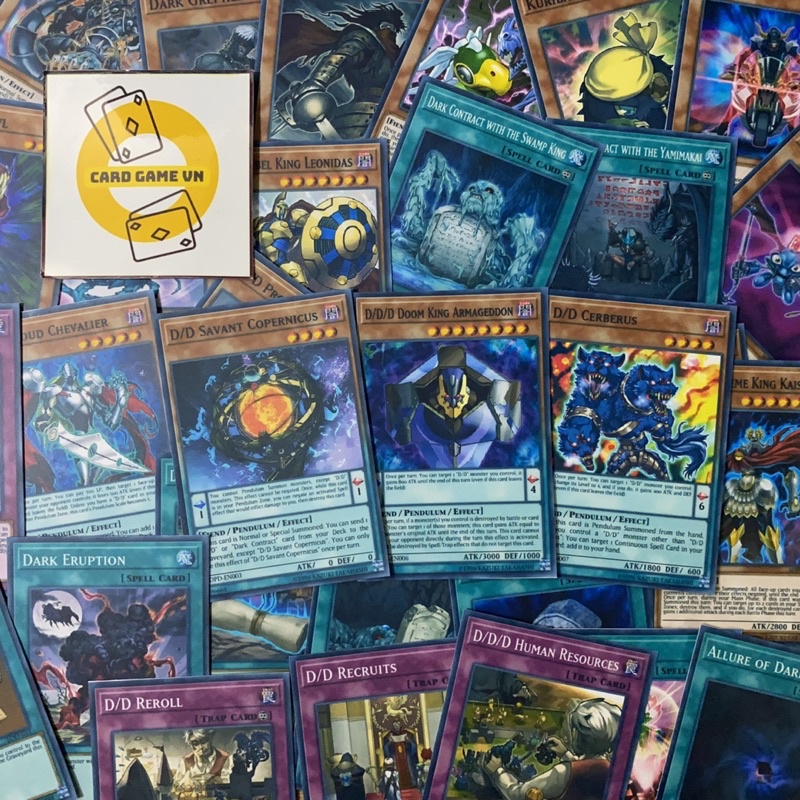 Bài YuGiOh - Hộp Thẻ Bài FullBox - Bộ 45 lá bài Structure Deck Pendulum Domination - D/D/D Deck - Card Game VN