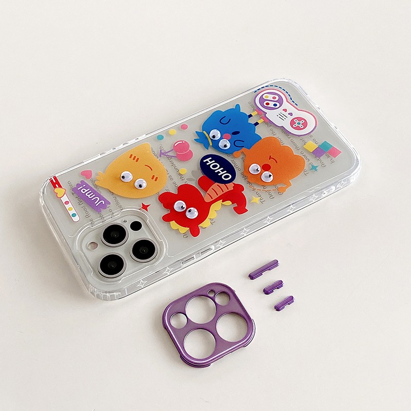 Ốp Lưng Trong Suốt Họa Tiết Hoạt Hình 3d Dễ Thương Cho Iphone 11 Pro Max X Xr Xs Max 12 Pro Max 12mini Iphone 7 8 Plus Se 2020 | BigBuy360 - bigbuy360.vn