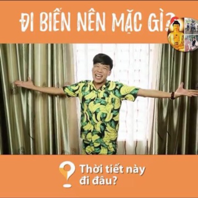 Bộ chuối đi biển cực đẹp mà lại mát bộ nam và nữ chất thô đủ size