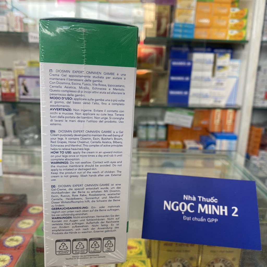 ✅ [Chính Hãng] Kem bôi Diosmin expert Omniven Gambe Kem dạng gel mang đến sự nhẹ nhàng cho đôi chân