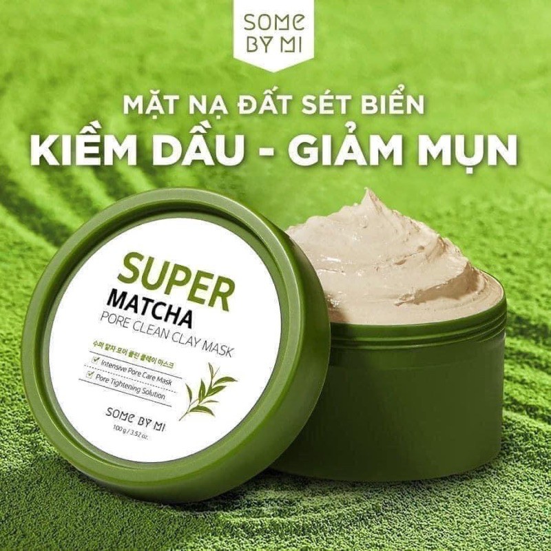 Mặt nạ đất sét Some by mi super matcha pore clean clay mask