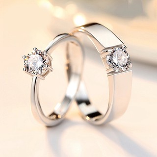 Nhẫn cưới nhẫn đôi nhẫn cặp nam nữ tình yêu lãng mạn thời trang hàn quốc - Shop Pucca