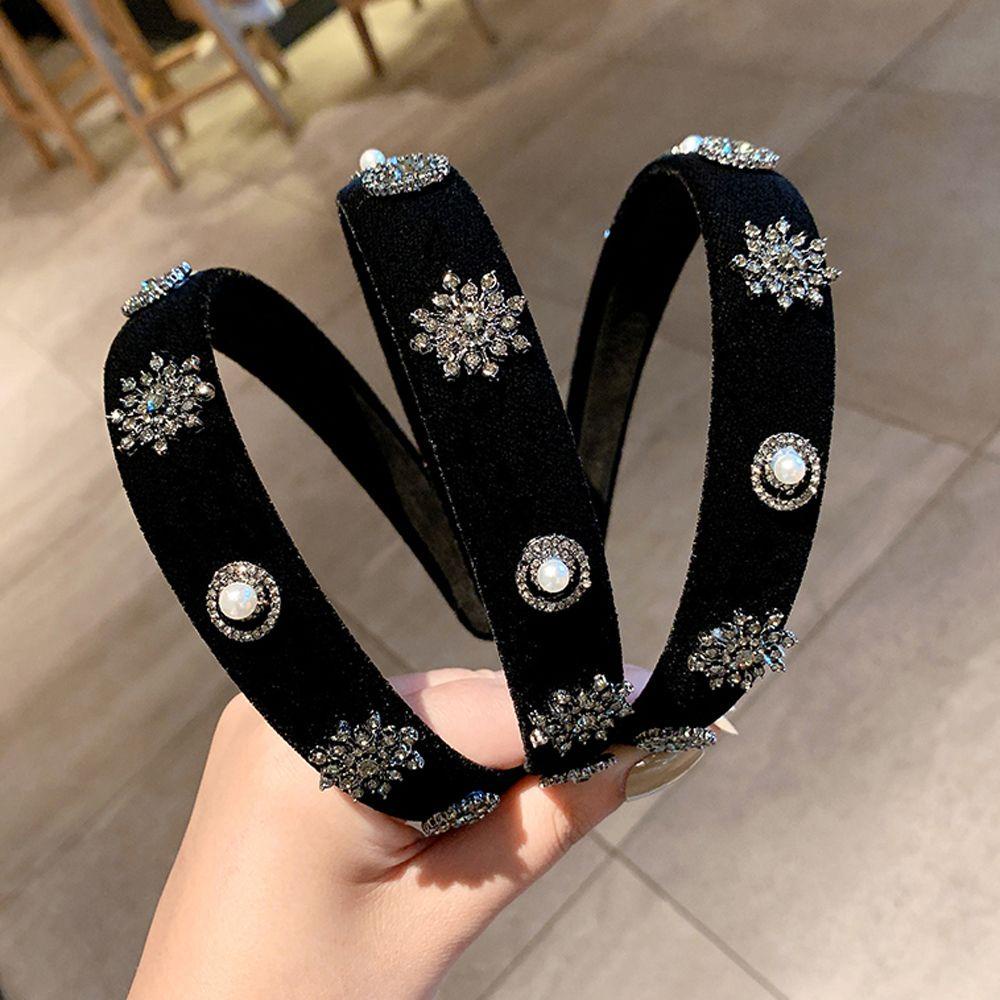 Băng Đô Nữ VANES1 Thời Trang Sang Trọng Màu Đen Cổ Điển|Băng Đô Cài Tóc Thiết Kế Ngọt Ngào Thời Trang