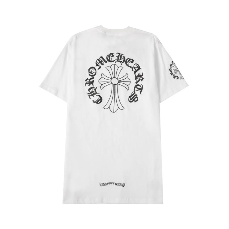 Áo Thun Cotton Tay Ngắn In Chữ Thập Unisex