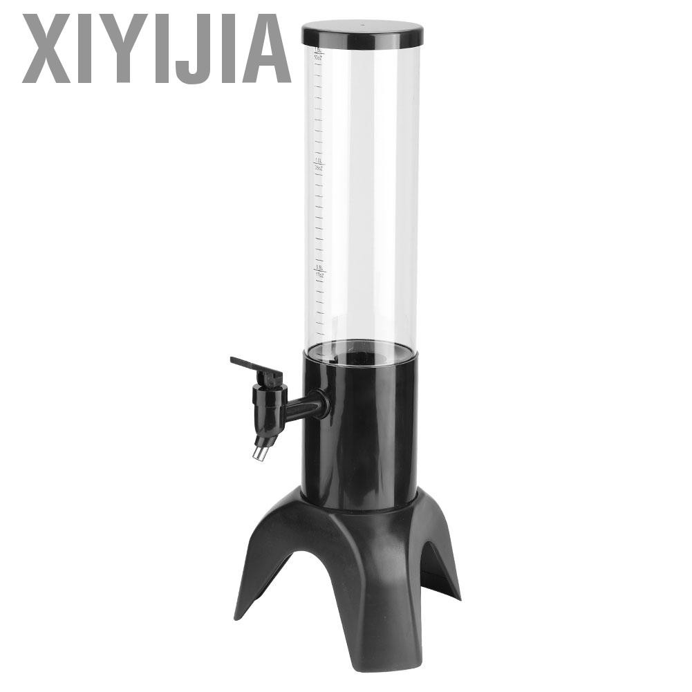 Xiyijia 1.5L Three-legged Clear Beer Tower Beverage Dispenser for Parties Home Bar Accessories