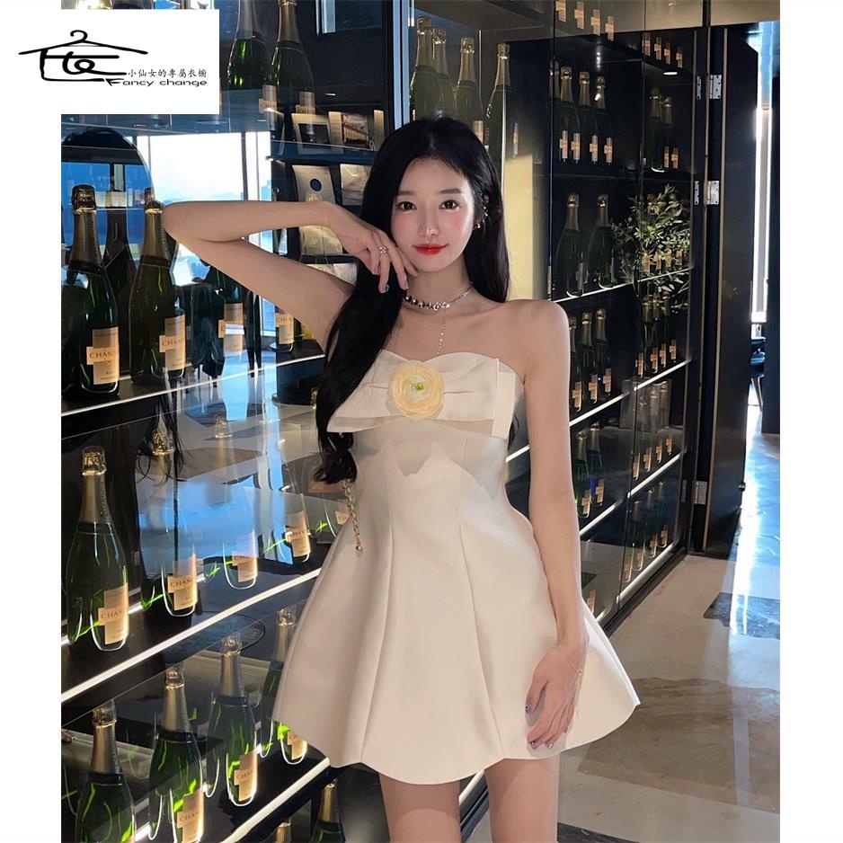 Đầm Ngắn Dáng Chữ a Họa Tiết Hoa Thời Trang Mùa Hè Cho Nữ