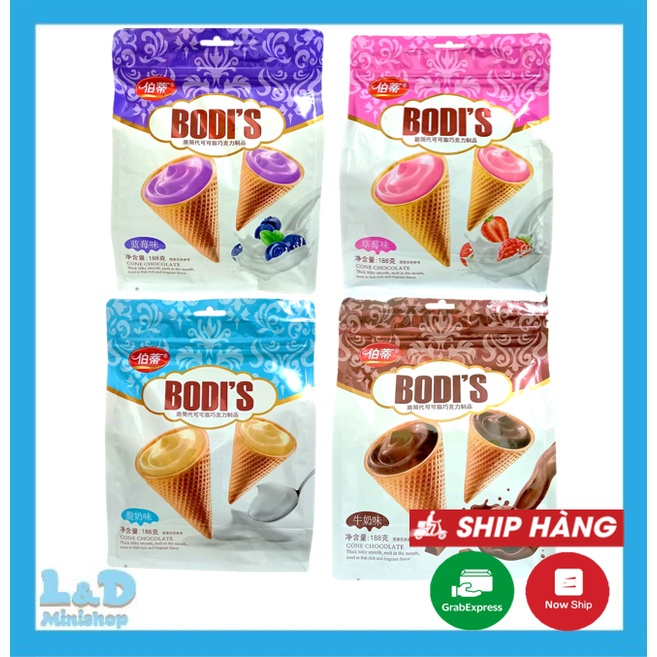 Bánh Kem Ốc Quế Bodis 188gr