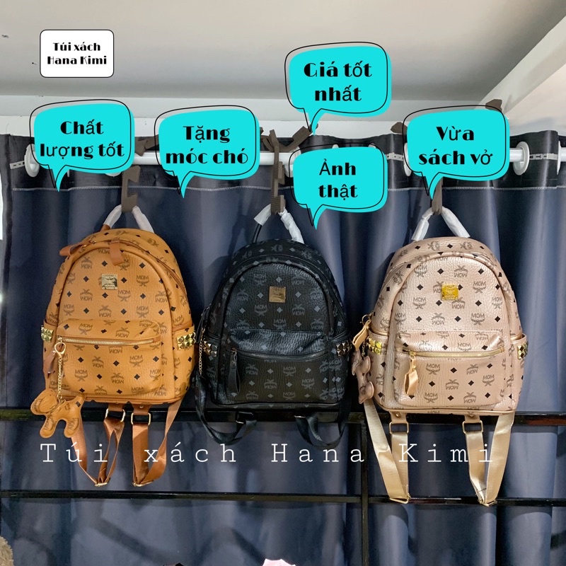 ( ẢNH THẬT ) Balo da Mcm size 30 ( 30x25x14cm)