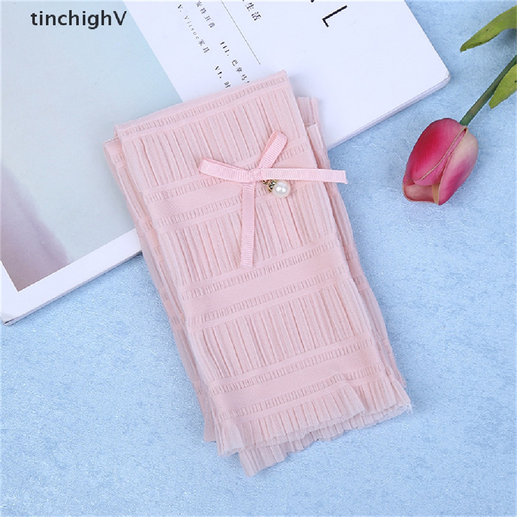 Găng Tay Dài Bằng Lụa Lạnh Phối Ren Chống Nắng Chống Tia UV Thời Trang Mùa Hè