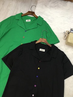 Váy suông cúc nhiều màu
