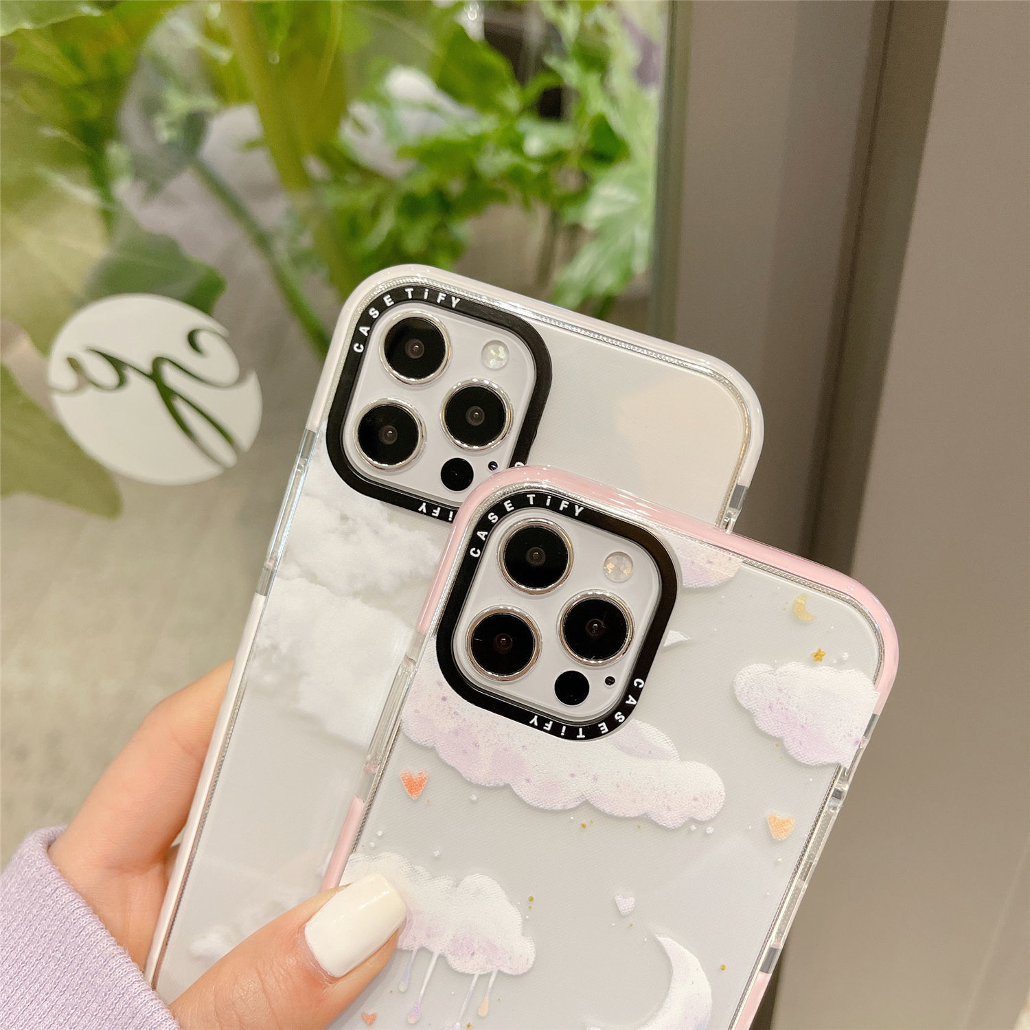 ốp điện thoại Chống Sốc Trong Suốt In Hình Mây / Mặt Trăng Cho Iphone 12 Mini Pro Max 11 Pro Max 7 8 Plus Xs Max Xr X Se | BigBuy360 - bigbuy360.vn