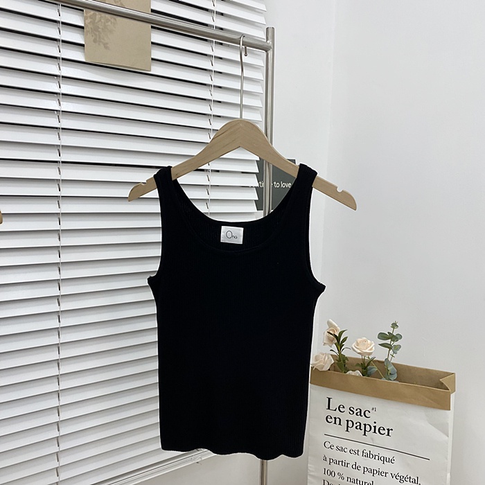 Áo 2 dây ba lỗ len tăm nữ Bản to Áo ba lỗ thun tăm hai dây nữ croptop Hàn Quốc Thời trang