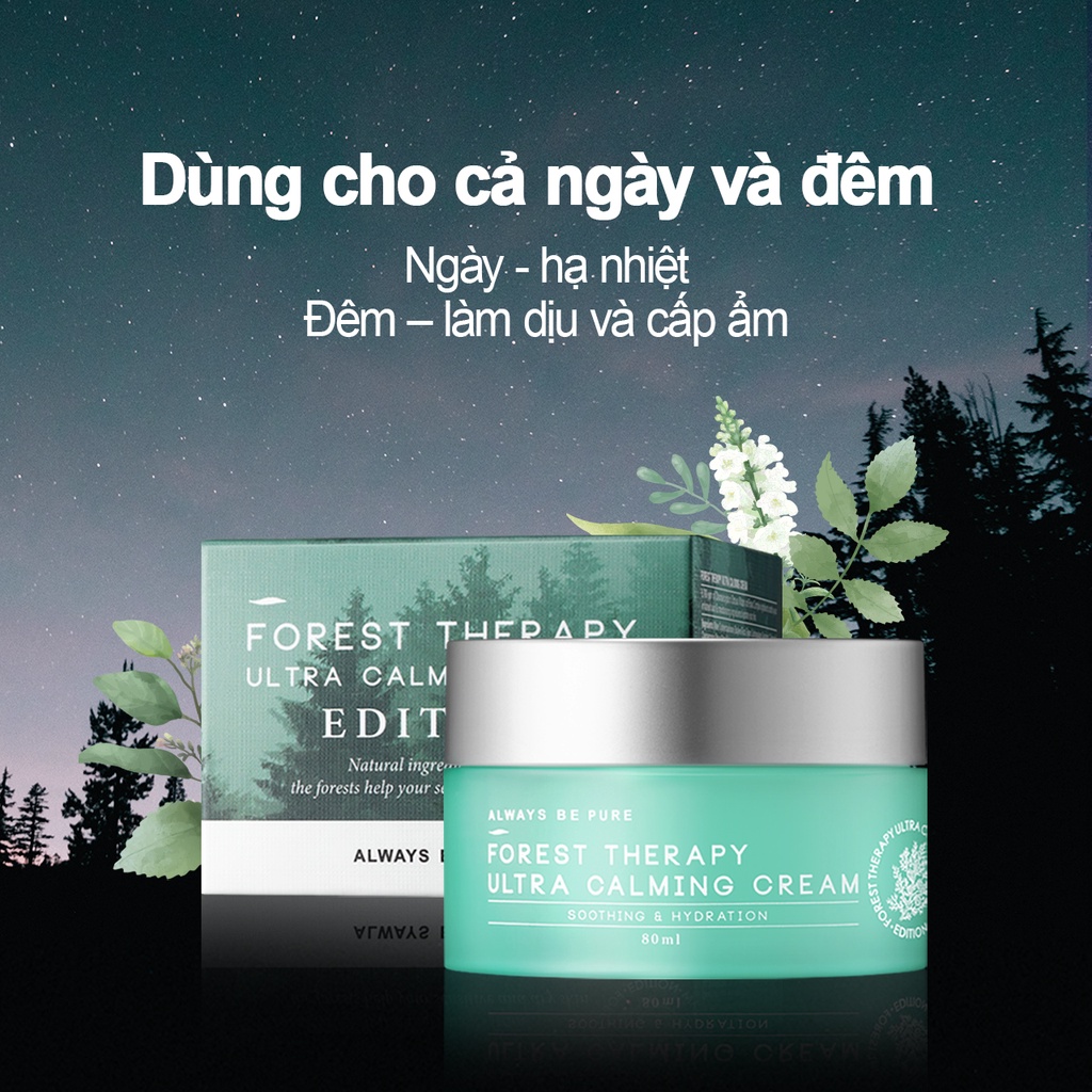 Kem dưỡng ẩm làm dịu da ALWAYS BE PURE Forest Therapy Ultra Calming Cream chất lượng cao 30ml