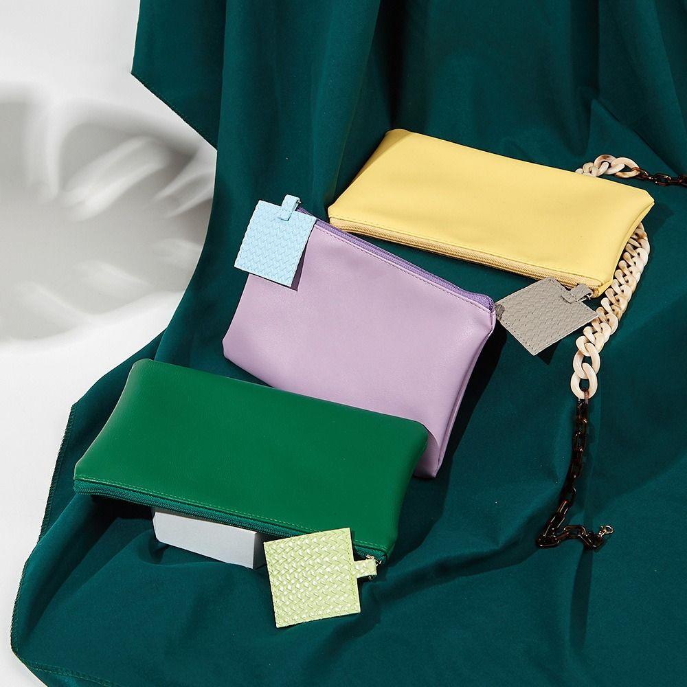 Túi Nhỏ Đựng Đồ Trang Điểm Sáng Tạo Màu Kẹo Ngọt