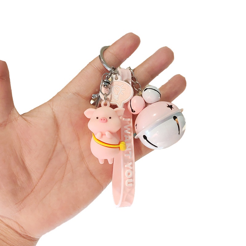 Móc gắn chìa khóa hình chú heo xinh xắn