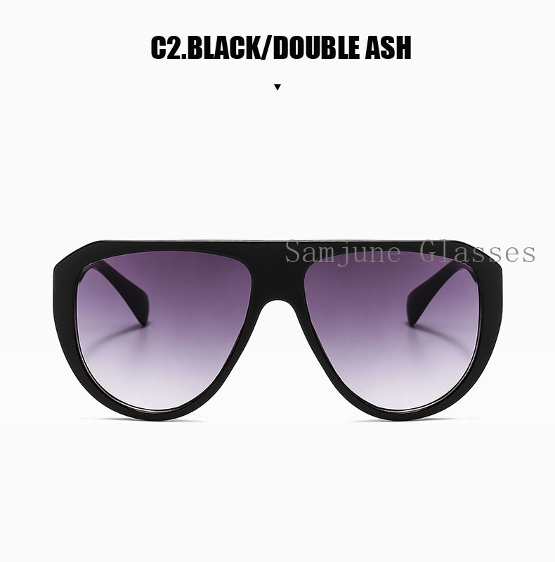 Kính Râm Samjune 3376 Gọng Bất Đối Xứng Phong Cách Âu Mỹ Thời Trang 2020 Cho Nữ
