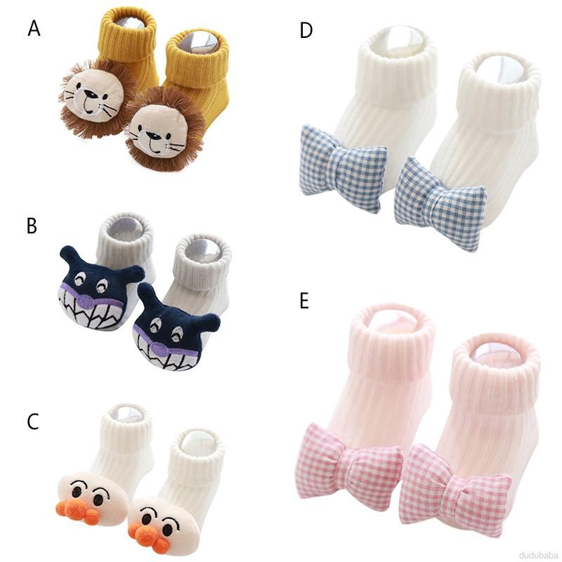 Vớ mềm mại họa tiết hoạt hình dễ thương cho bé tập đi 1-3 tuổi