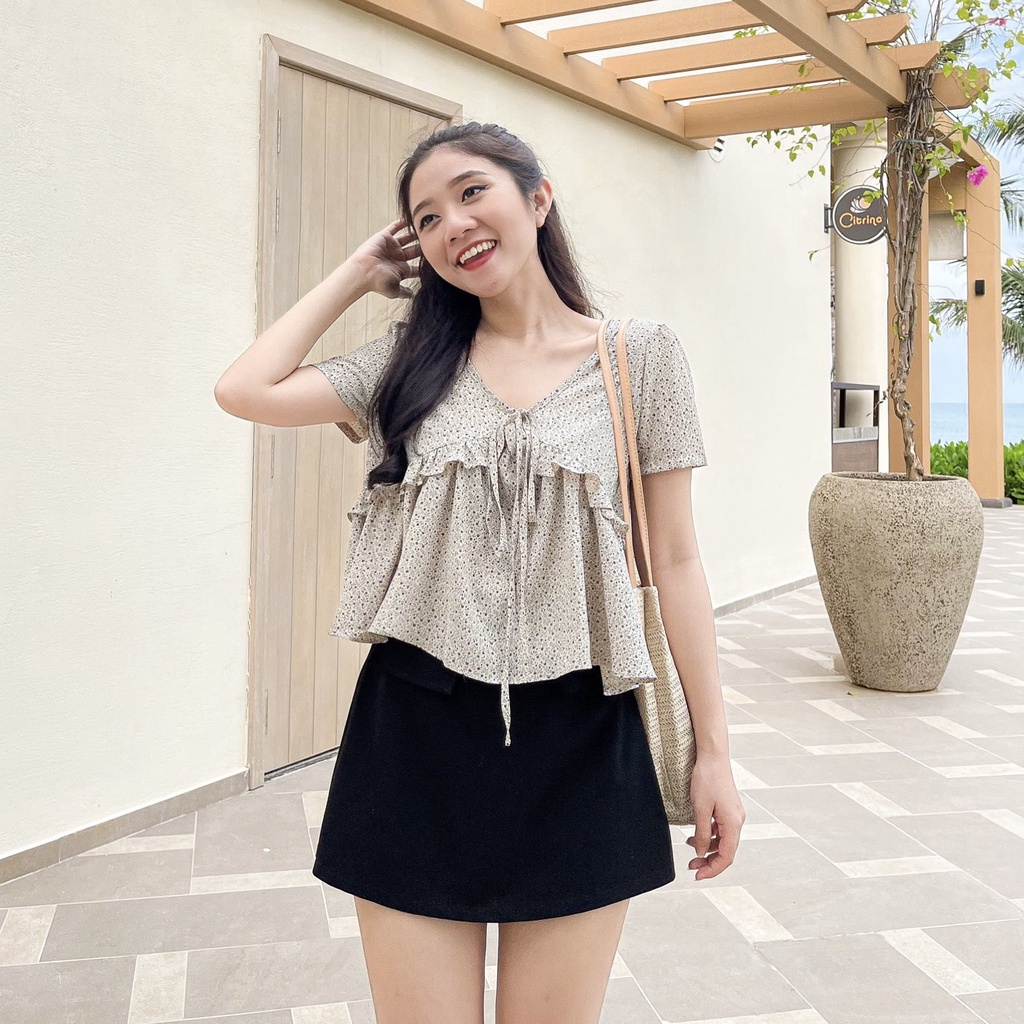 Áo MOCHI - Áo babydoll nơ ngực