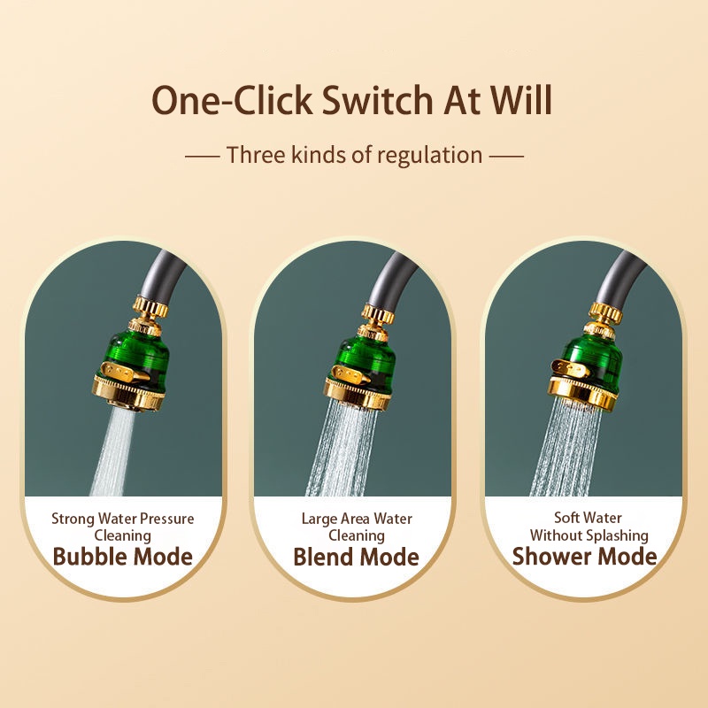 Đầu Vòi Phun Nước Bằng Thép Không Gỉ Có Thể Xoay Được Tiện Lợi