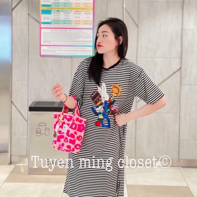 Váy Xuông Kẻ Hoạt Hình