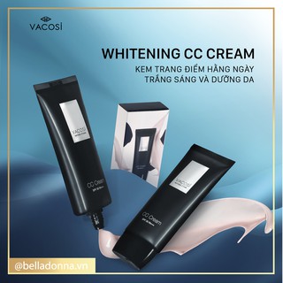 Kem CC Cream Tự Điều Chỉnh Màu Vacosi CC Cream Whitening Anti Wrinkle SPF 30 Pa++ 60ml