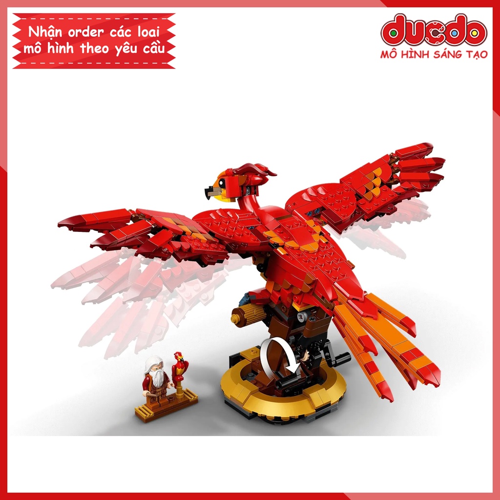 99917 Lắp ghép Harry Potter phượng hoàng - Fawkes, Dumbledore's Phoenix - Đồ chơi Xếp hình Mô hình 76394
