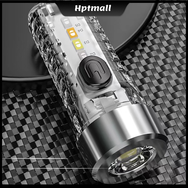 Đèn Pin Mini Siêu Nhẹ Đa Năng Sạc Nhanh Type-c Có Móc Khóa Tiện Dụng