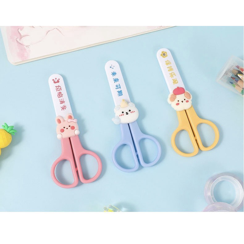 Kéo Cắt Giấy Cute Có Nắp Đậy Cho Bé - B0145