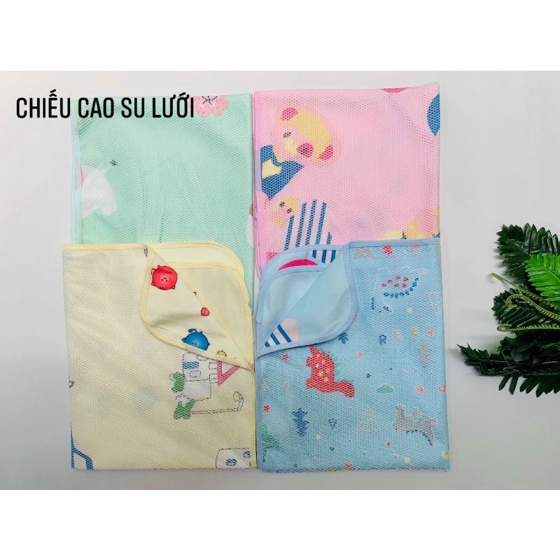 Chiếu Cao Su Lưới Thông Thoáng 2 Lớp Cao cấp Cho Bé