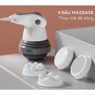 Máy massage cầm tay 4 đầu hồng ngoại Puli PL-605 - Cơ