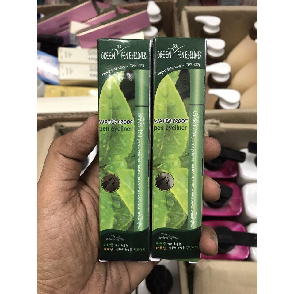 KẺ MÍ MẮT TINH CHẤT TRÀ XANH MIRA PERFECT GREEN TEA PEN EYELINER