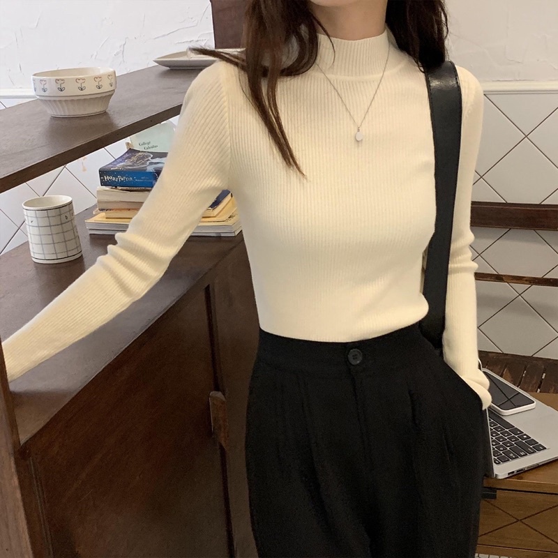 ÁO LEN TĂM CỔ 3 PHÂN CHẤT TÀU DÀY DĂN MỀM MỊN KHÔNG XÙ HÀNG QUẢNG CHÂU CHÍNH HÃNG 100% | BigBuy360 - bigbuy360.vn